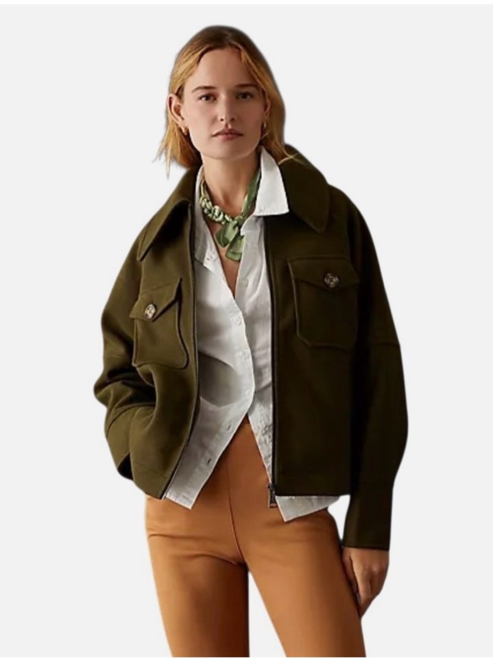Avec Les Filles Olive Green Jacket